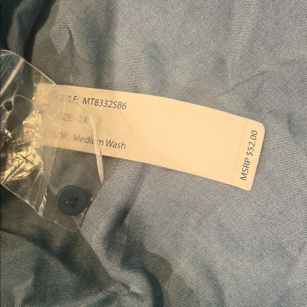 Blue Button-Up Shirt - Picture 9 of 12